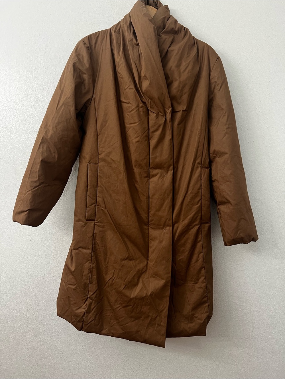 Poetry London Women’s Down Cotton Nutmeg Brown Winter Coat